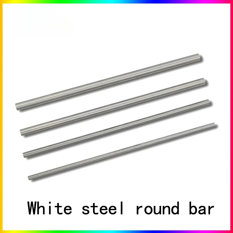 White steel round bar Straight Shank Hss Steel Metric Hardened White Round Lathe Tool White Steel Rod Woodworking Carving Knife