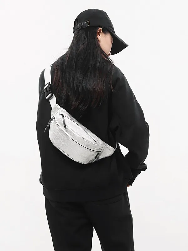 Ladies' Bag Trendy and Cool Couple Crossbody Bag 2025 New Sports Waist Bag Outdoor Cycling Single Shoulder Small Shoulder Bag