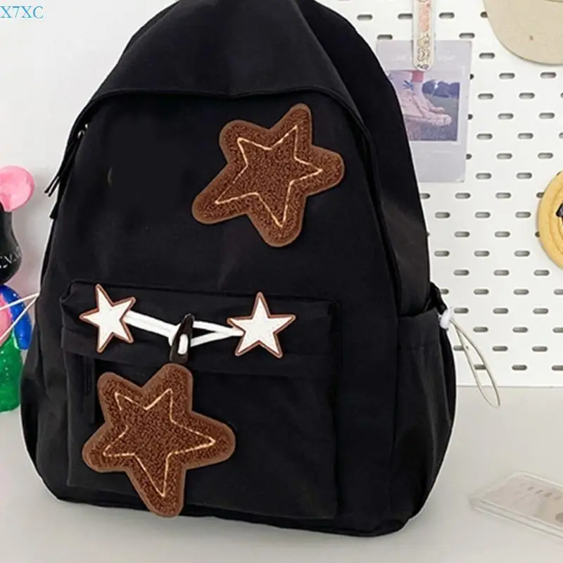 X7XC Fashionable School Bag Nylon Backpack Travel Daypack Suitable for Daily Usse