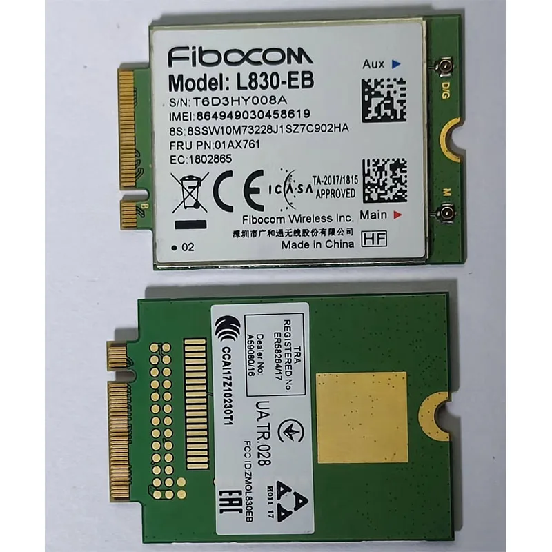 scheda-wwan-fibocom-l830-eb-01ax761-per-x280-t480-t490-t490s-t590-p53s-x390-l490-l590-p43s-t480s-x390-yoga