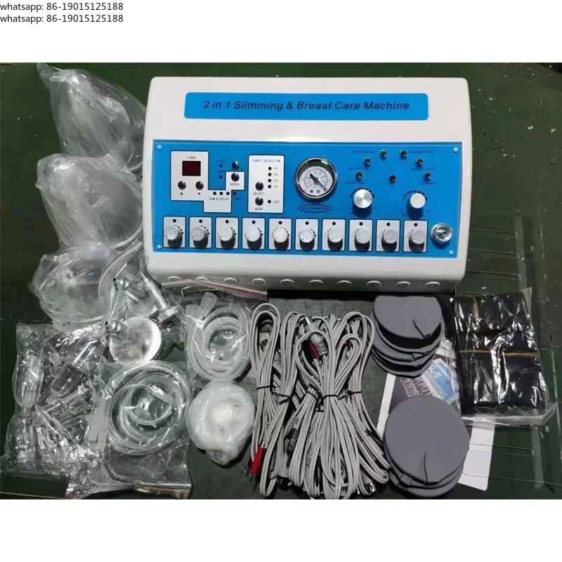 Professional Russian Wave EMS Body Massager, Infrared Heating Vacuum Suction Lymphatic Drainage Machine for Home Salon Supply