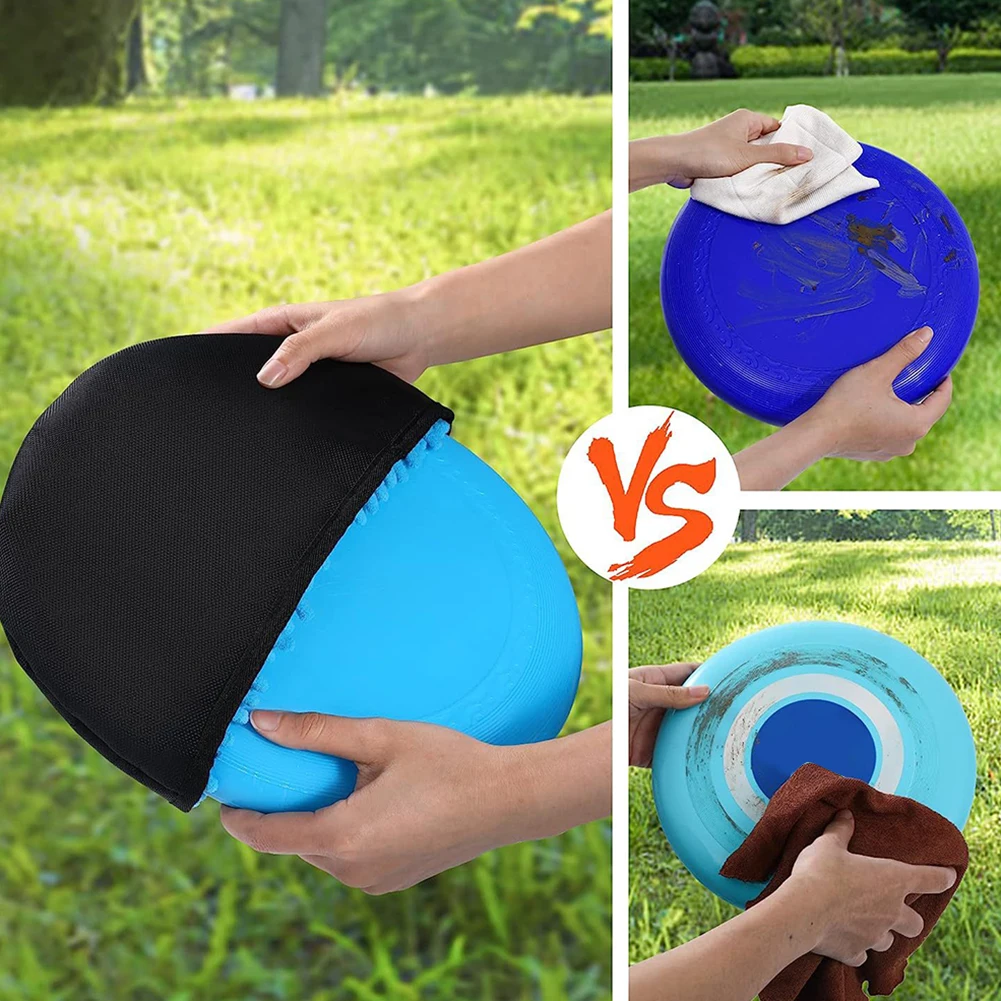 Disc Golf Cleaning Towel Case with Metal Clip and Microfiber Cloth Disc Golf Cleaning Tool Disc Golf Cleaning Towel Case Cover