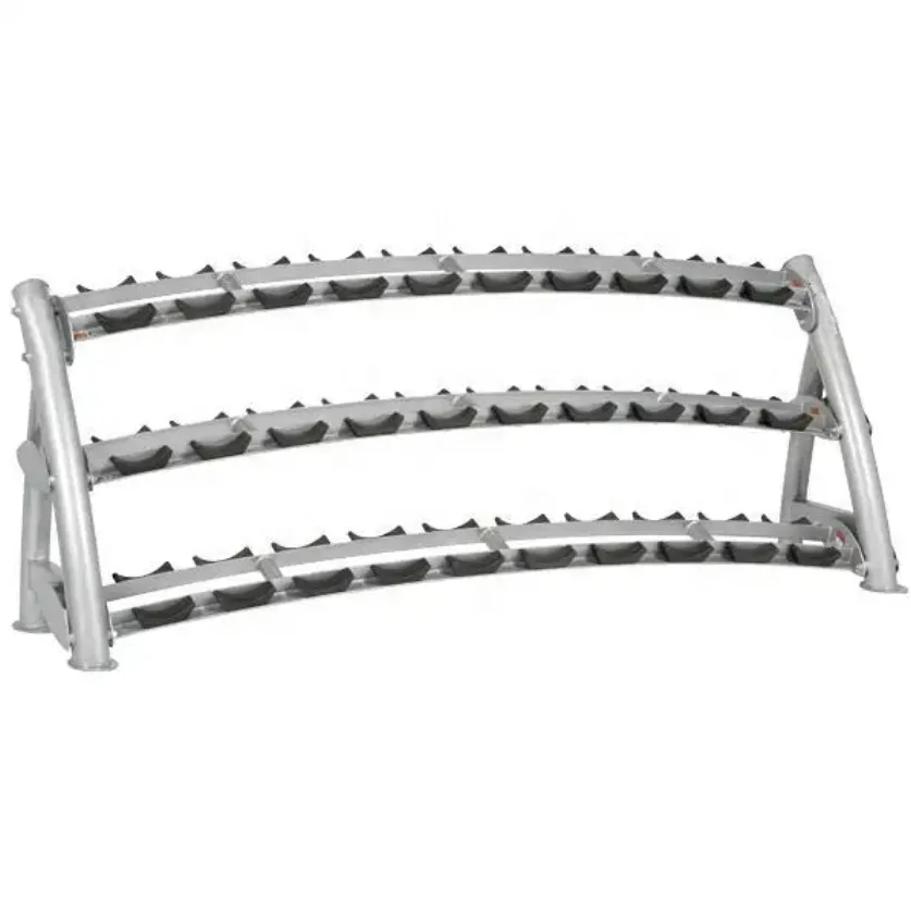 Commercial Fitness Dumbbell Rack 3 Tier Dumbbell Weight Lifting Rack Gym Sports Equipment Dumbbell Storage Rack