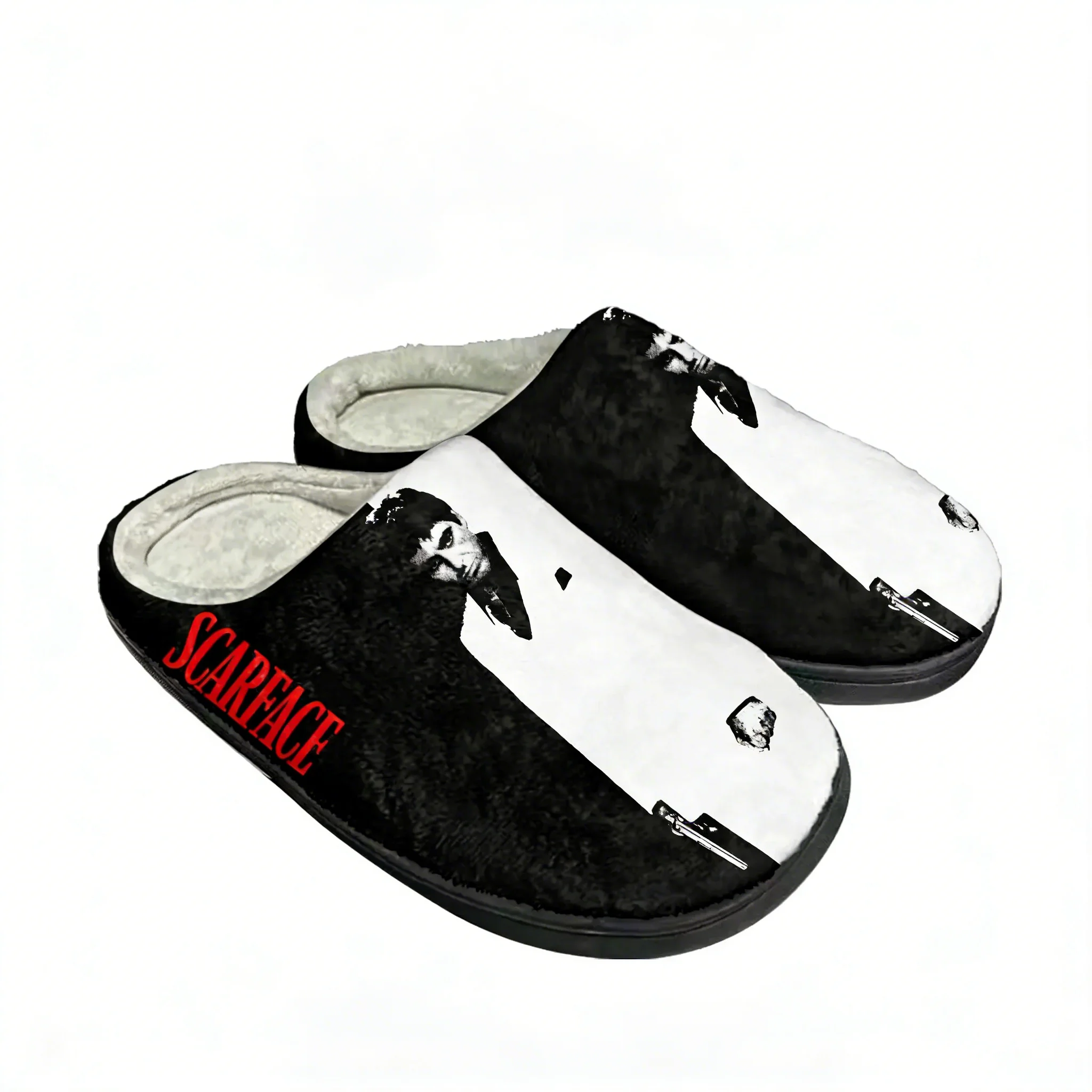 

Домашние хлопковые тапочки Scarface для мужчин и женщин, плюшевые, в стиле Аль Пачино, для спальни, повседневные, теплые, термостойкие, для дома, с возможностью индивидуального дизайна