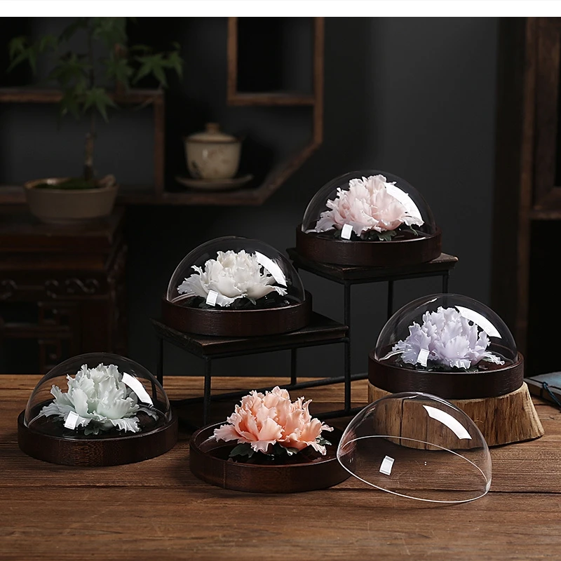 Chinese ceramic aromatherapy essential oil incense diffuser stone household indoor hand pinch flower decoration