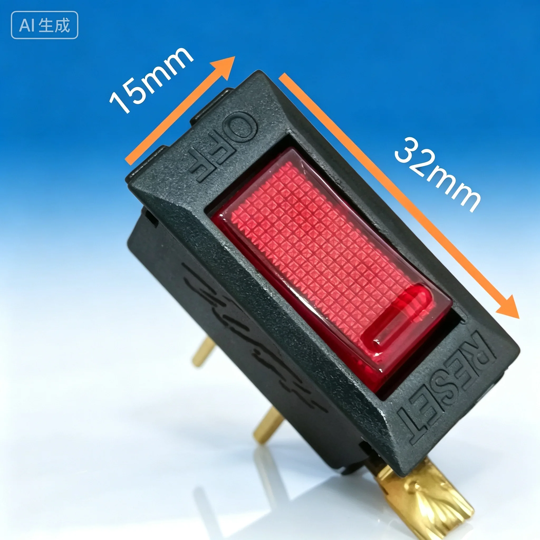 for Overload Mixer WH-001 Switch 16A 250V 2-Pin 2-Speed 32X15MM