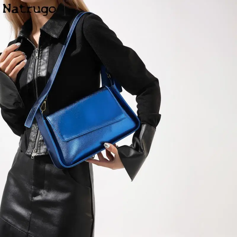 Unique Design Laser Luxury Designer Women Underarm Shoulder Bags Chic Phone Purses Small Tote Bag High Quality Leather Handbags