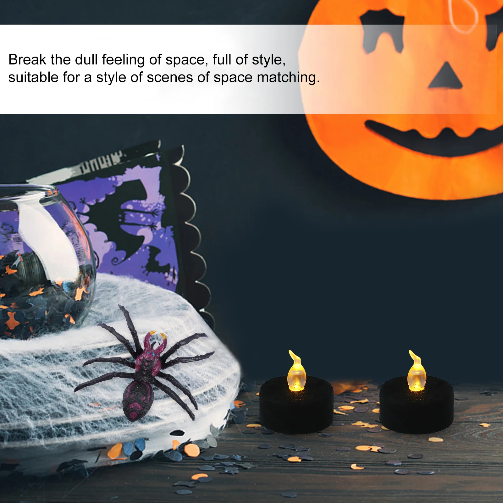 

6Pcs Halloween Lamps Safe Material LED Night Light for Festive Decoration Gift Halloween-Themed Light