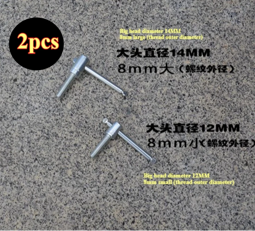2pcs 8mm/10mm Bench Vise Base Adjustment Screw for Mini Vise Repair Parts