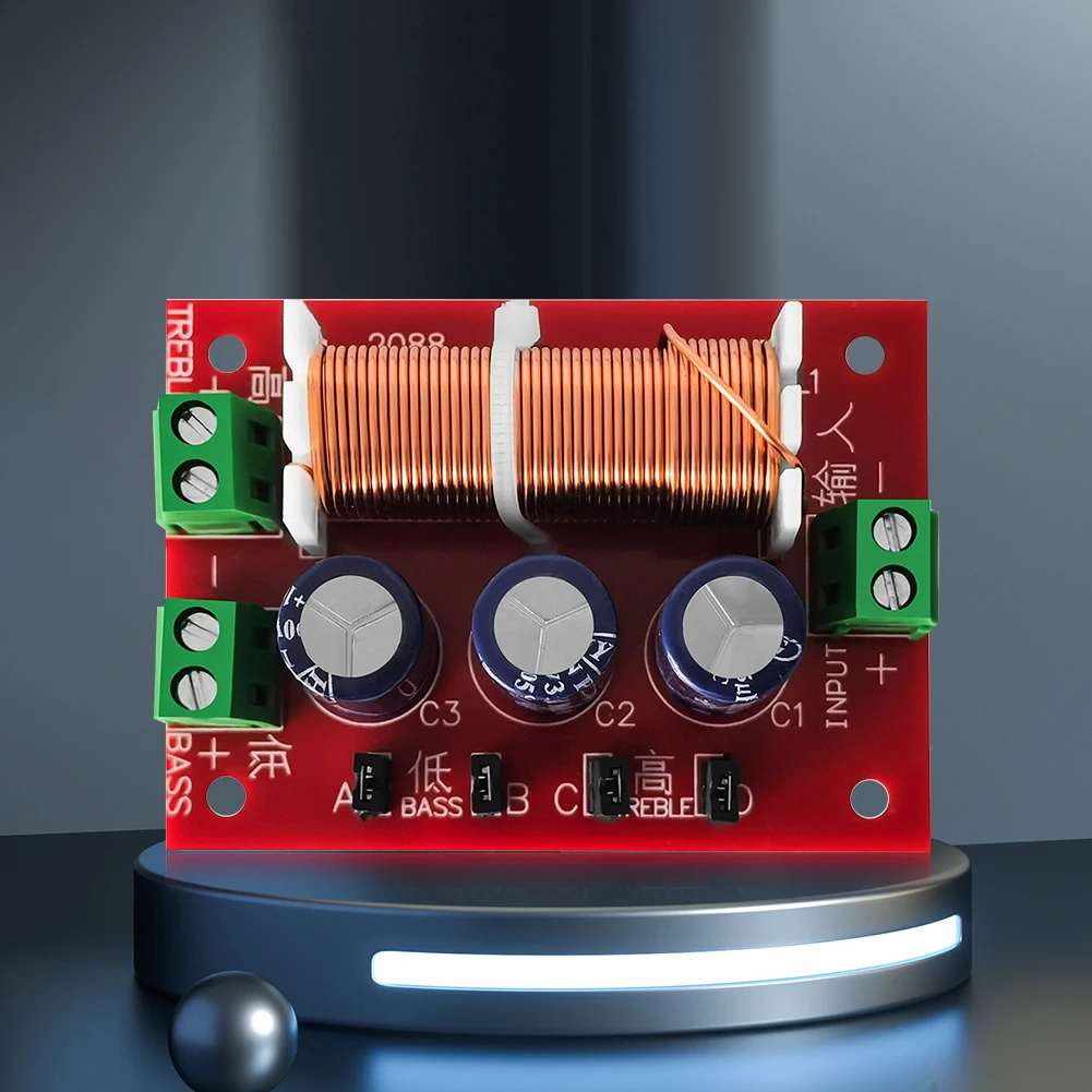 YLY-2088 2 Way Crossover Filters Module Full Range Treble Bass HiFi Speaker Modification Upgrade Board Welding Free