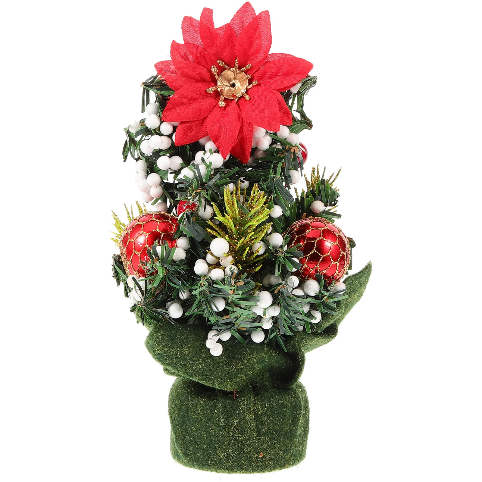 

Mini Christmas Tree Set Beautiful Artificial Christmas Tree Decoration for Party Hotel Restaurant Bar Window Centerpiece Decor