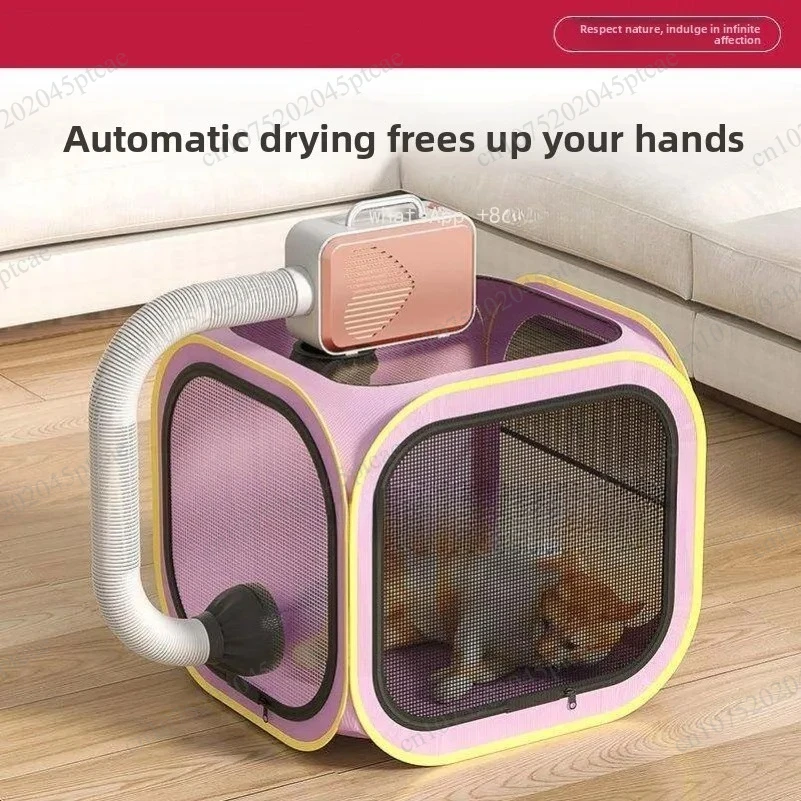 puppy special blowing drying bag for home use Pet drying box, cat bathing and blow-drying artifact