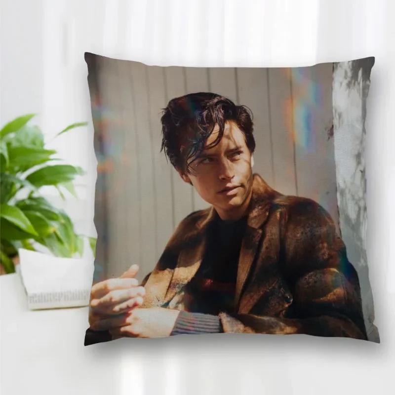 Cushion Cole Sprouse Actor Pattern Cover Throw Pillow Case Cushion For Sofa/Home/Car Decor Zipper Custom PillowCase