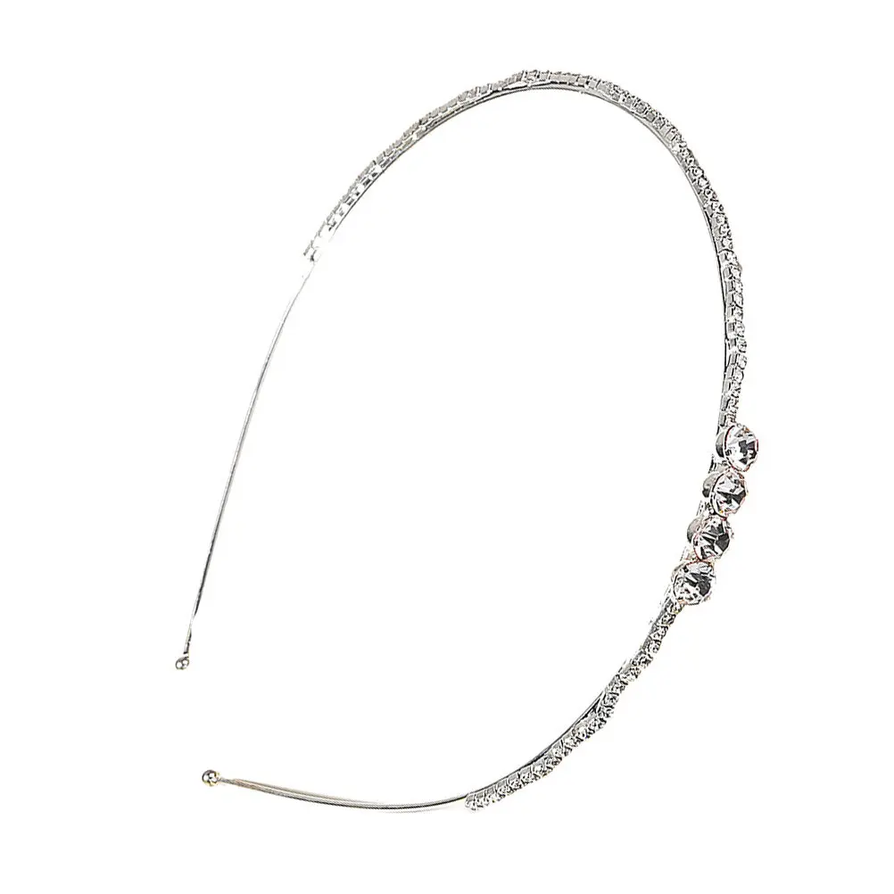 1Pcs Premium Alloy Diamond-Studded Hair Hoop for Ladies Chic Creative Headband Wedding Anniversary Prom Photography Hair