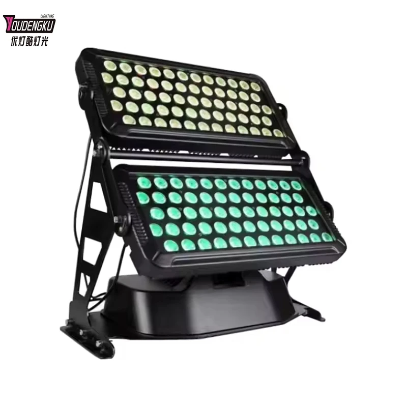 1 piece New DMX512 120*10W RGBW IP65 Waterproof DJ Wedding Stage City Wall Washer Outdoor LED Wash Flood Light