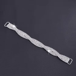 2pcs Rhinestone Bikini Connectors/ Buckle For Swimming Wear Bikini Decoration Silver Plated Crystal rhinestone accessorie