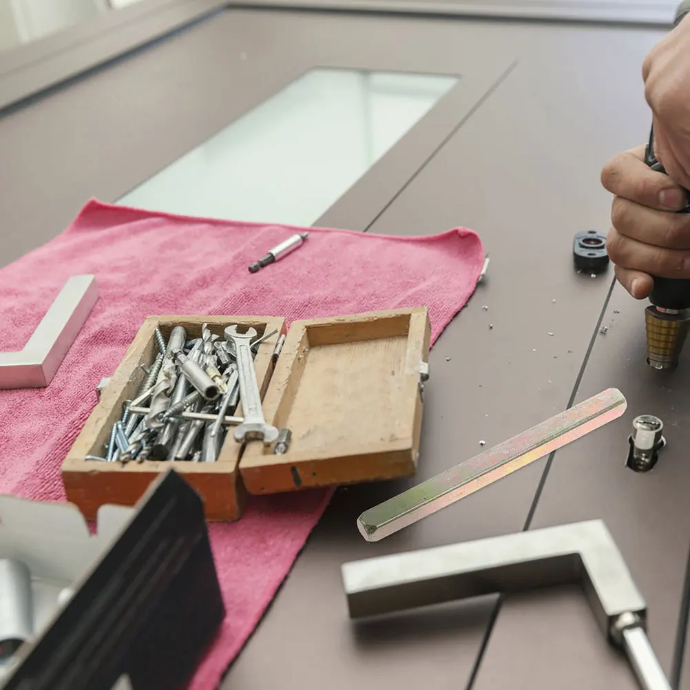 2 قطعة 65 مللي متر الحديد استبدال مربع المغزل ل مقبض الباب القديم مستقيم المغزل بار نمط الباب الأجهزة التبعي