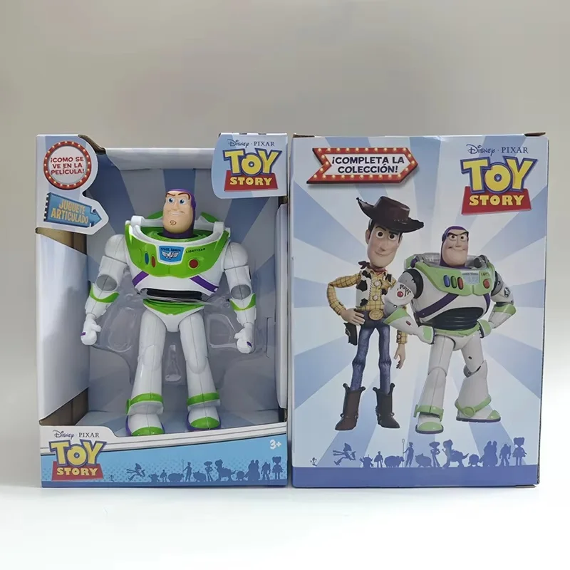 Figura de dibujos animados Toy Story 3 Buzz Lightyear Woody, modelo de juguete de escritorio, adorno, muñeca para niños, coleccionables, regalo sorpresa de vacaciones