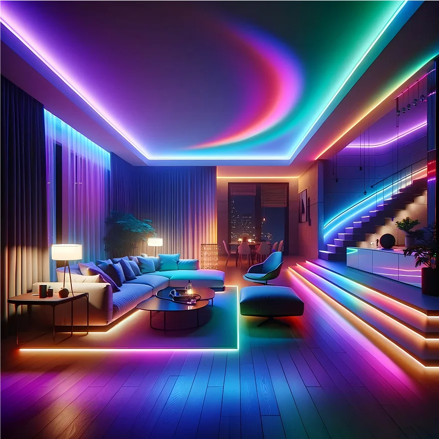 Programmable RGB Digital Pixel COB LED Strip DC12V 24V 720 Chips SPI DMX CE ETL Certified Indoor Outdoor Decor Light