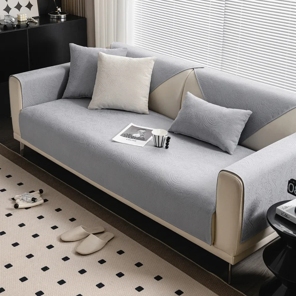 Nordic Chenille Sofa Mat Non-Slip Kids Pets Sofa Cover Four Season Universal Couch Slipcover Towel for Living Room Home