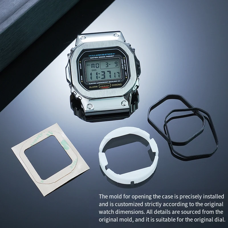 Glass Crystal Gasket Watch Glass Adhesive Tape Module Rubber Cushion Back Cover screws For Casio G-SHOCK 3229 DW-5600 Watch