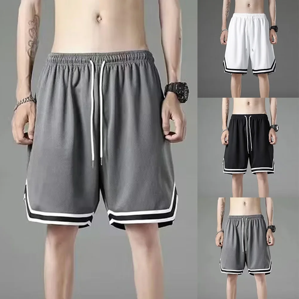 Mens Basketball Gym Shorts Casual Beachwear Workout Shorts Drawstring Running Loose Short Pants Pajamas Nightgown Pajamas