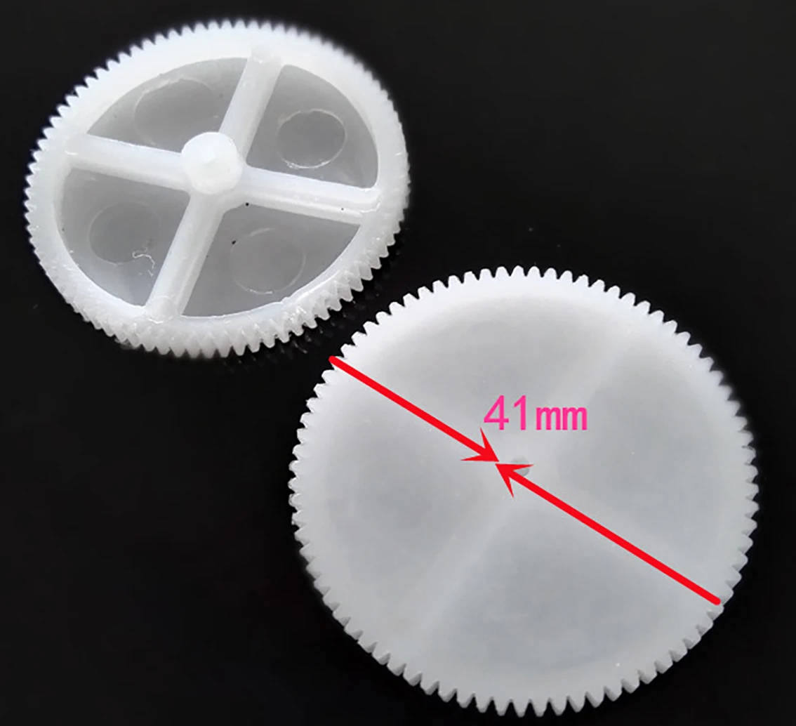 80teeth Modulus 0.5 Plastic Gear 802A Aperture 1.9mm 0.5M Single-layer Gear DIY Model Part Accessories