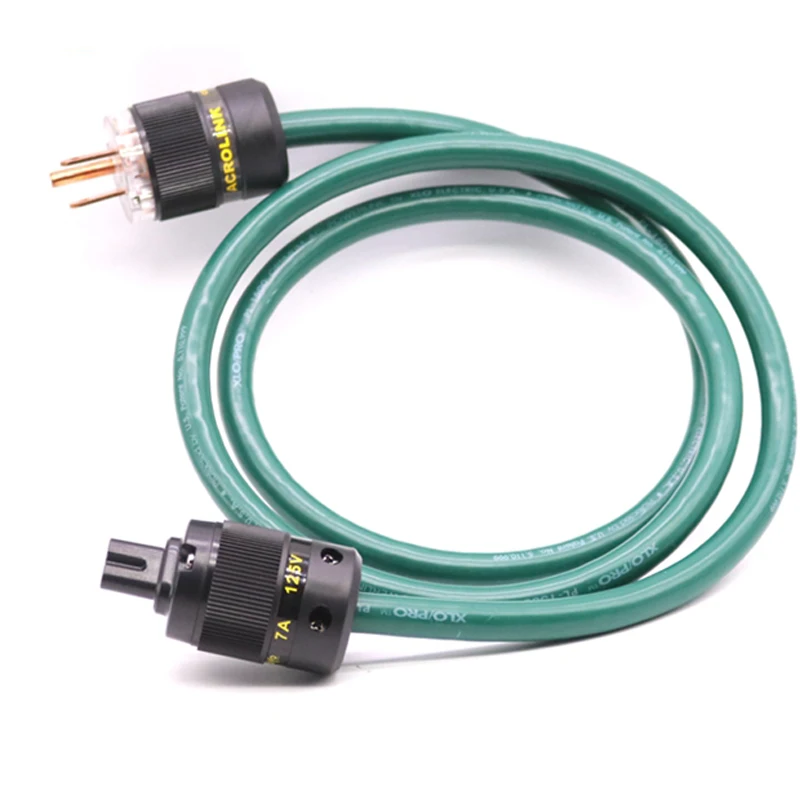 XLO OFC Power cable EU/US power plug  Figure 8 C7 IEC connector Amplifier CD DVD player audio AC power cord