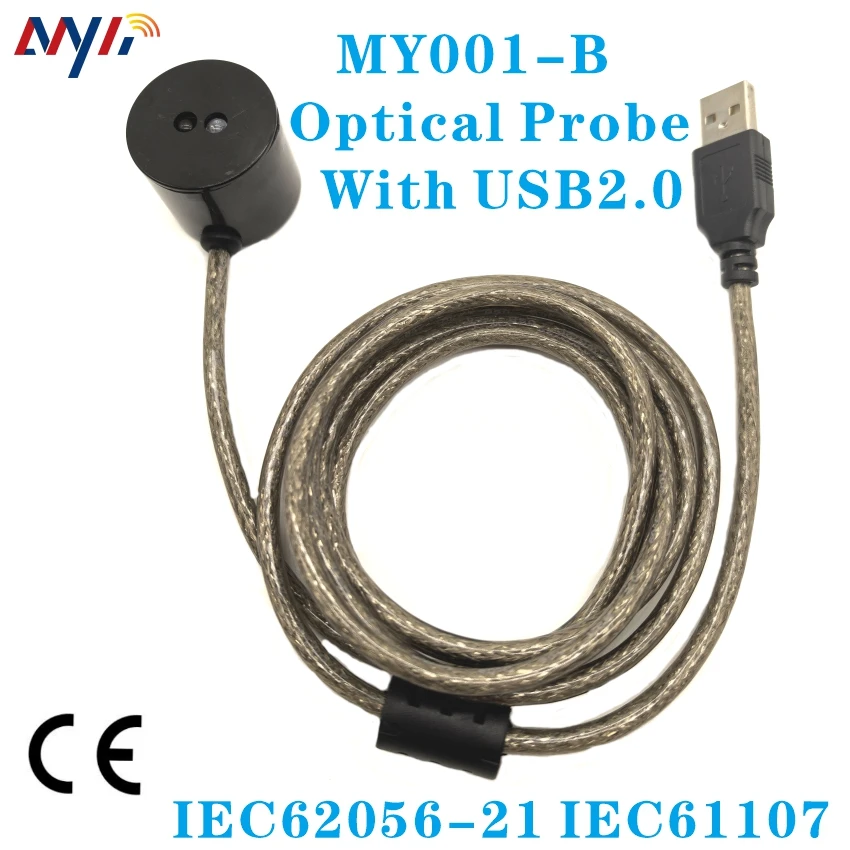 MY001-B USB A Optical Probe 940nm Infrared Sensor Tool Fitting For Electrical FlowMeter Kilowatt-Hour Meter Readout