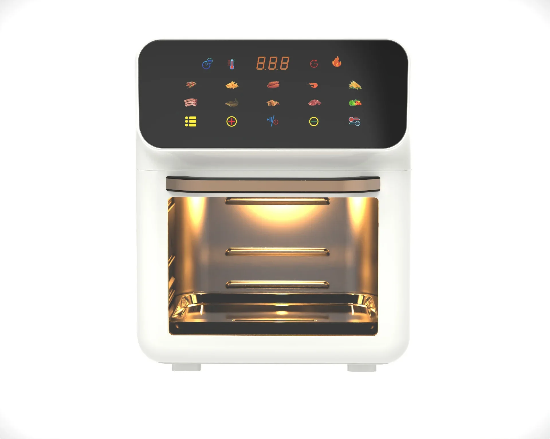 10L large-capacity visual smart fully automatic home electric fryer, oil-free, multifunctional and multi-layered oven