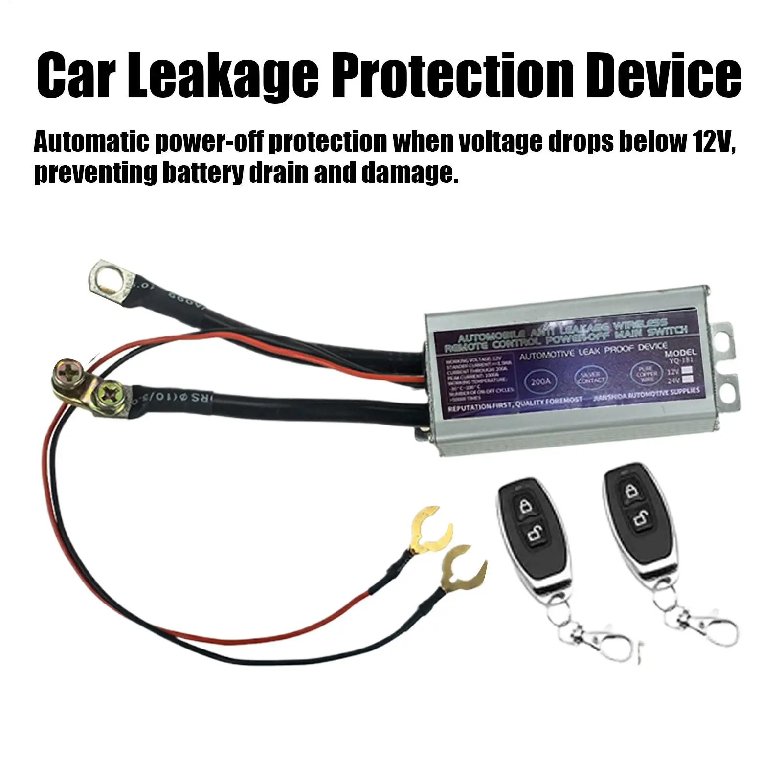 Remote Battery Disconnect Switches Automatic Vehicle Security Power Shut Off Tool Remote Disconnect Battery Cutoff For Women