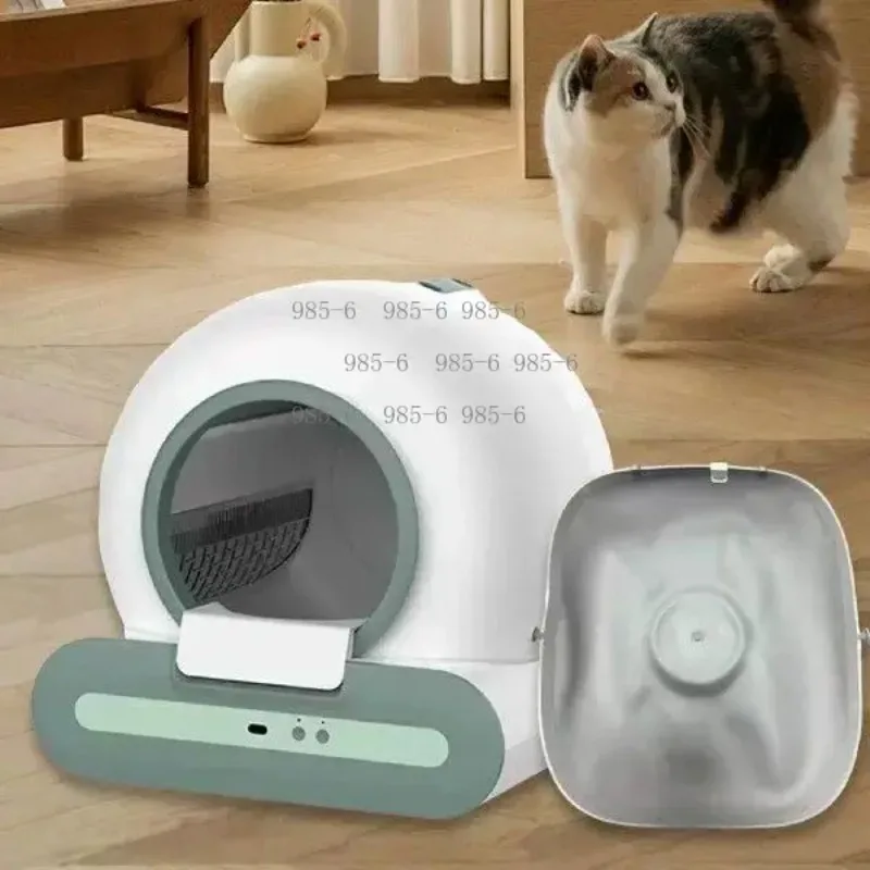 Closed Automatic Cat Toilet, Large Size Self-Cleaning Litter Box with Deodorizing and APP Control