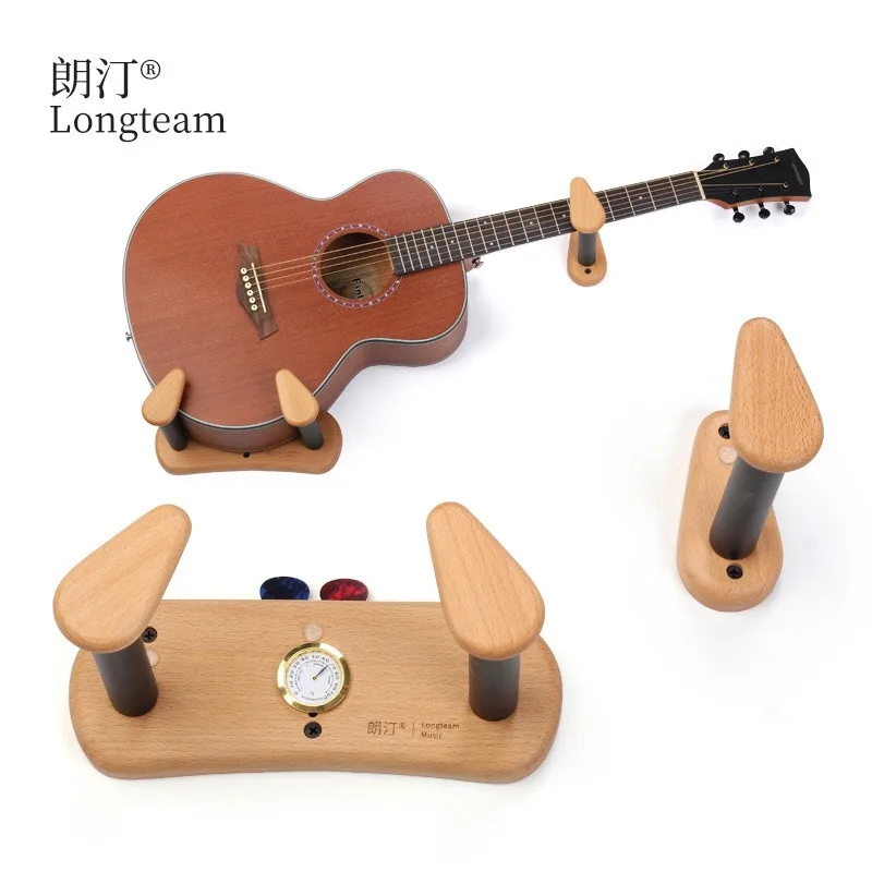 Guitar Hanger Hook Wall Mount Holder Anti-Slip Display Stand Split Type Bracket Accessories (Without Picks) B-AA85