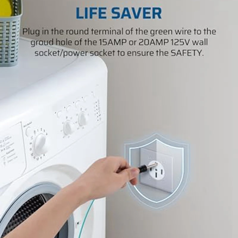 Adaptateur de prise de sèche-linge, prise 10-30P vers prise d'occupation 30R, sèche-linge 4P vers vieille maison 3P, fil de connecteur 10AWG, prise US Duraby-A