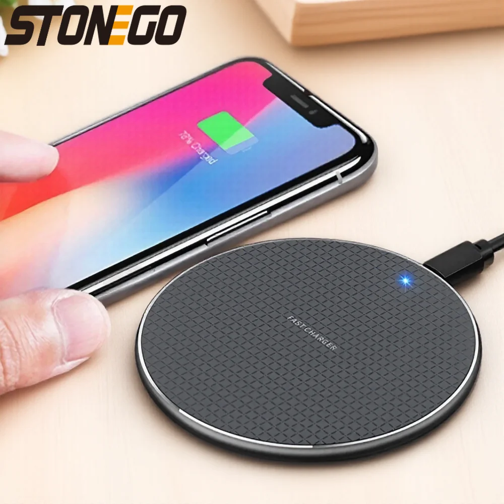 

Беспроводное зарядное устройство 10 Вт USB-C с быстрой зарядкой QC 3.0 для iPhone 14 13 12 11 XS XR X 8, Samsung S22 S21 S20