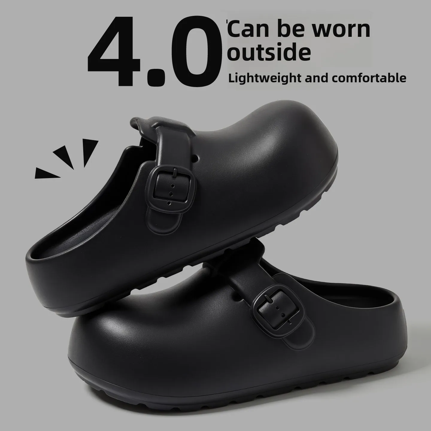 Hole EVA Slippers Men Women Thick Sole Non Slip Summer Indoor Outdoor Sandals Breathable Lightweight Casual Cool Comfortable Foo