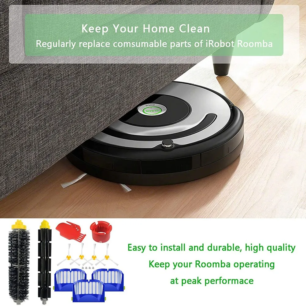 Escovas de substituição para IRobot Roomba, acessórios, série 600, 605, 610, 615, 616, 620, 621, 625, 630, 635, 640, 650, 660, 665, 670