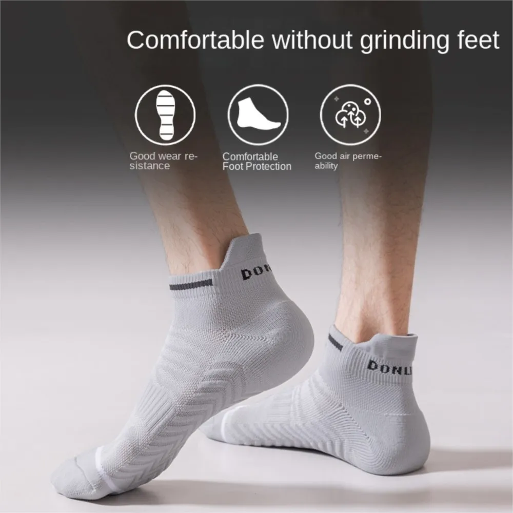 Sock Leisure Ankle Crew Fuzzy Professional Marathon Running Men Women Thickened Towel Soles Short quick-drying Processing 7W80