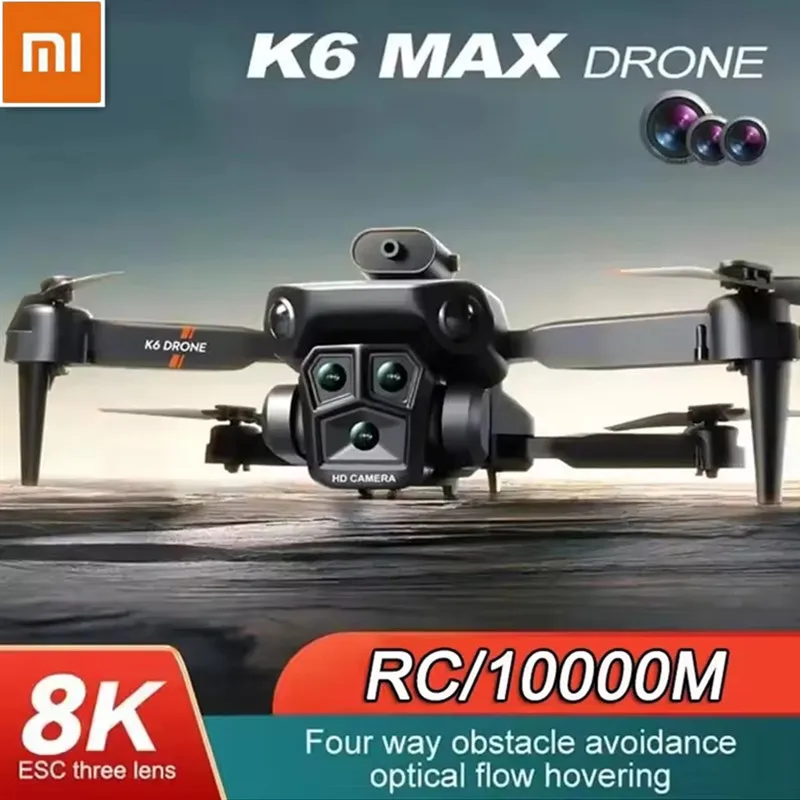 XIAOMI Mijia K6 Max Drone 8K WIFI GPS Professinal Three Cameras Wide Angle Optical Flow Four-way Obstacle Avoidance Quadcopter