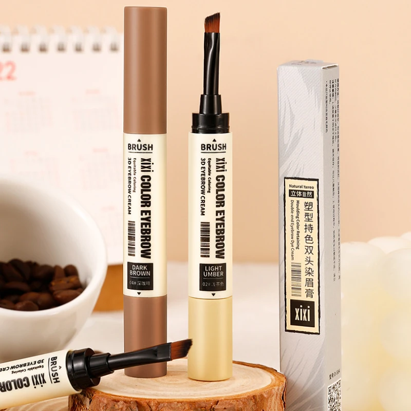 Trucco Sculpting Color Holding Double Head Brow Dye Natural Long Lasting No Color Smooth Brow Cream prodotti per il trucco