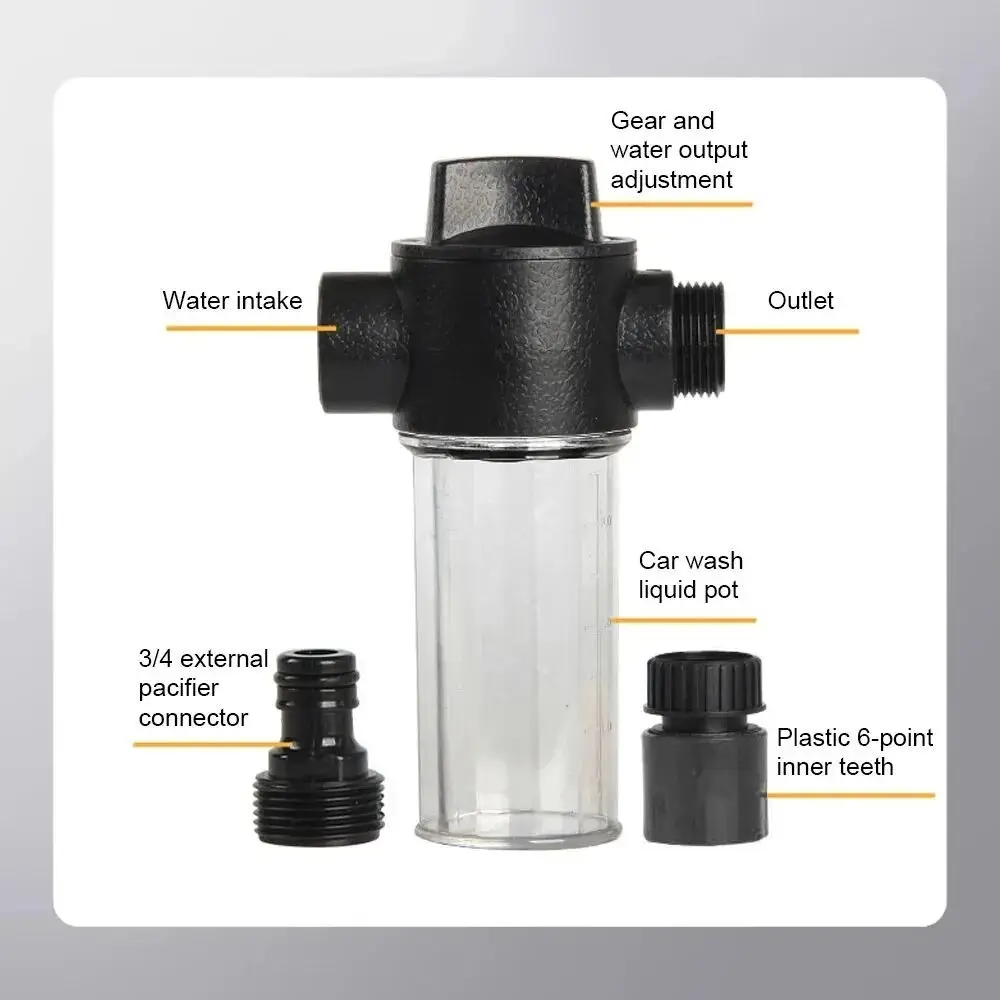 

Новый АБС-пластик, пенопласт для мойки автомобилей, 100 мл, многофункциональная насадка для мойки автомобилей, чистый черный распылитель, пенообразователь для автомойки, бутылка для автомобиля