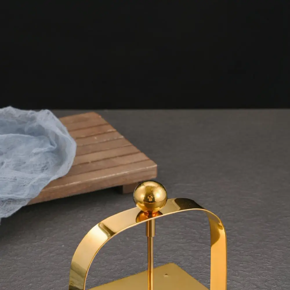 Luxury Gold Silver Paper Napkin Holder Durable Stainless Steel Square Stand Table Tissue Organizer For Dining Room Desk
