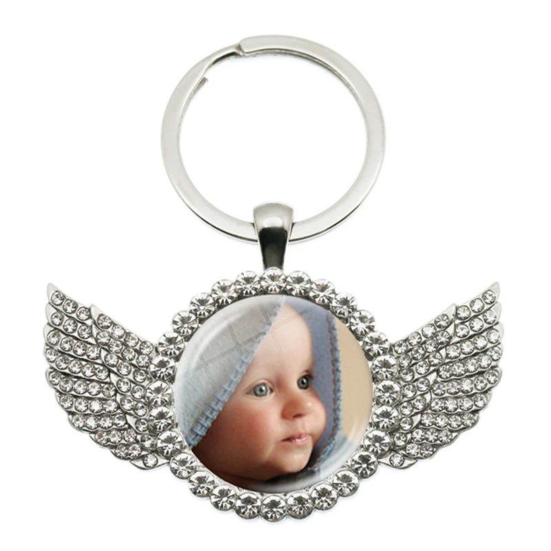 Personalized Custom Keychain Photo Mum Dad Baby Children Grandpa Parents Custom Designed Photo Gift For Family Anniversary Gift