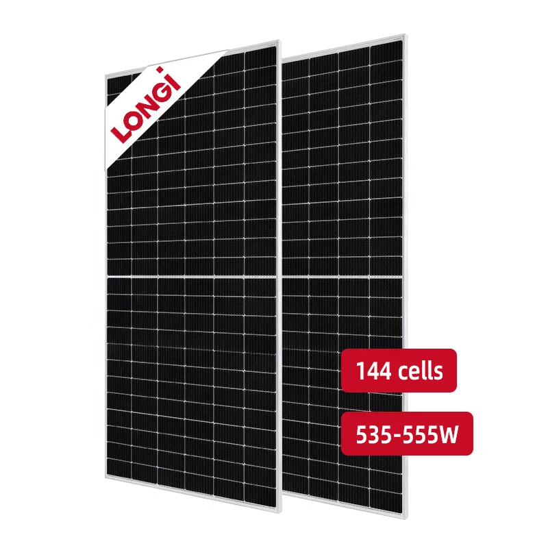 LONGI Solar Power Panels 550W Mono Module 182MM Half-Cut Cell solar panels For Home Electricity