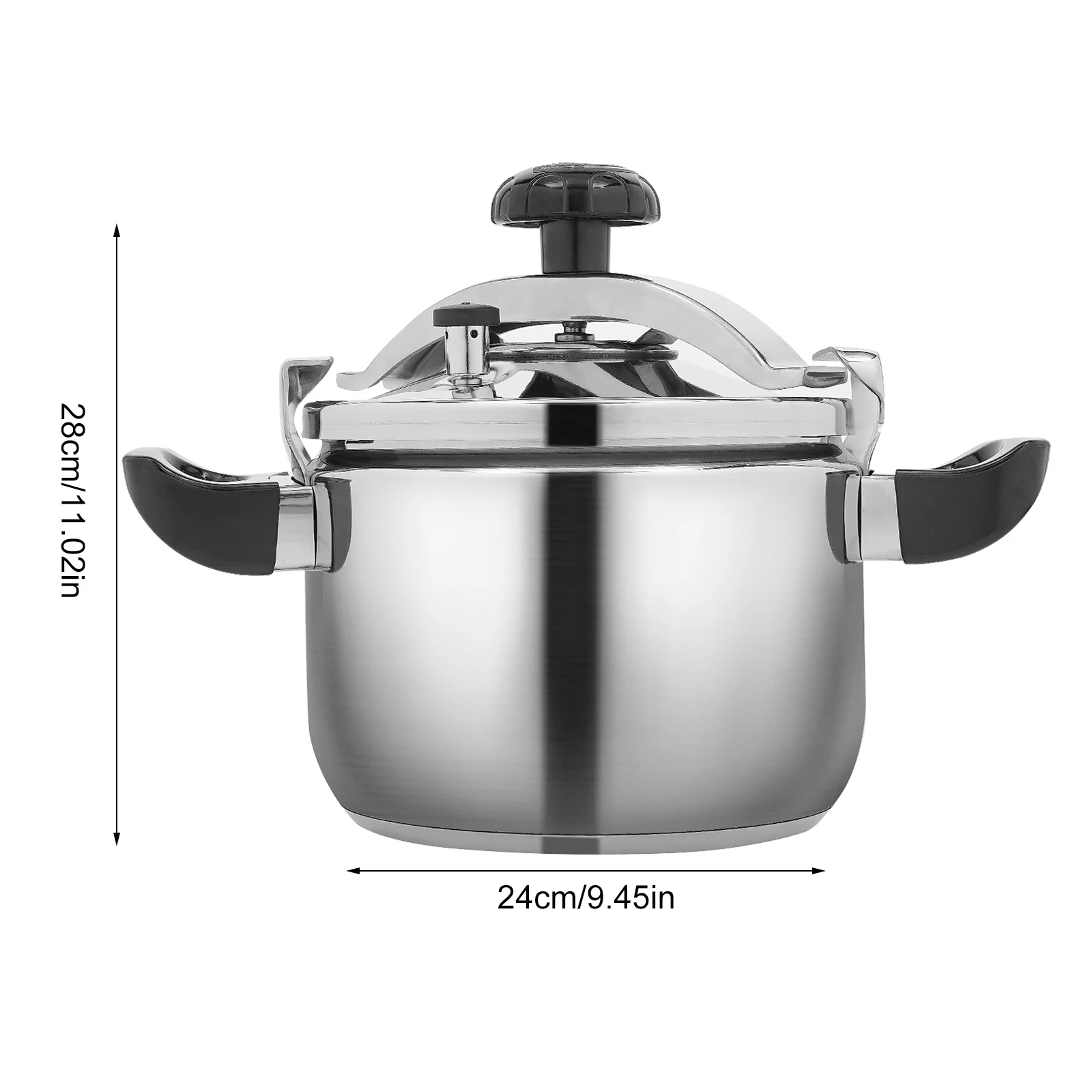 Stainless Steel Pressure Cooker 6.35 Qt – Durable with Quick Cooking and Large Capacity for Family Meals