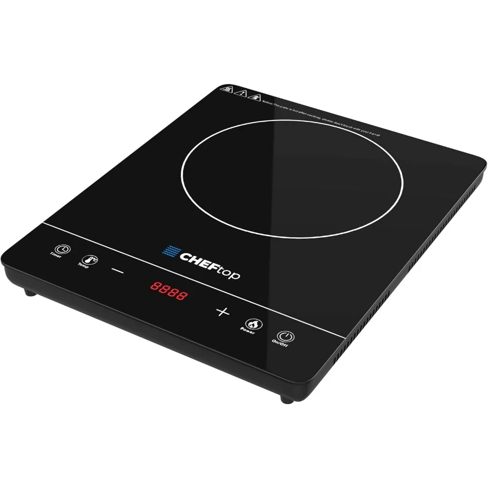 Cheftop Induction Cooktop Portable Induction Burners 120V Digital Ceramic Top with Kids Safety Lock,1800 Watt