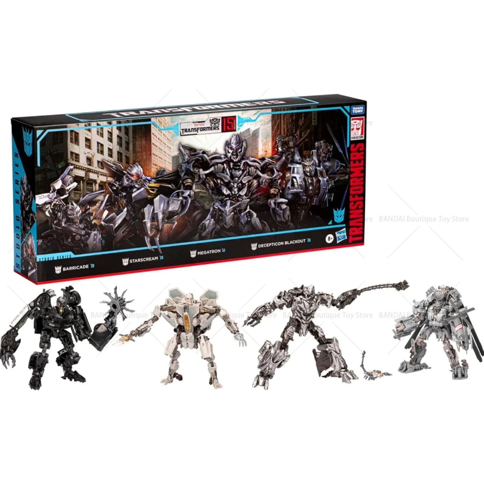 

In Stock Transformed toysStudio Series Movie 1 15th Anniversary Decepticon 4 Pack Action Figures Model Toy Collection Hobby Gift