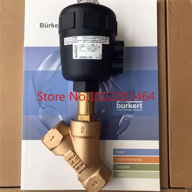 

German burkert pneumatic angle valve 2000 Baode switching valve A DN15-65 PTFE 316L/MS brass