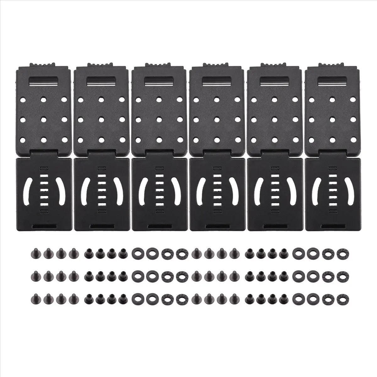 A38M 6PCS Travel Buckle Large Tek Lok Belt Clip Loop for Knife Kydex Sheath/Holster with Hardware, Special for DIY