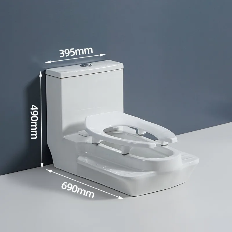 

New Toilet Modification Integrated Surface Pit Digging Ceramic Deodorant Desktop Squatting Two-in-one Dual-purpose Toilet